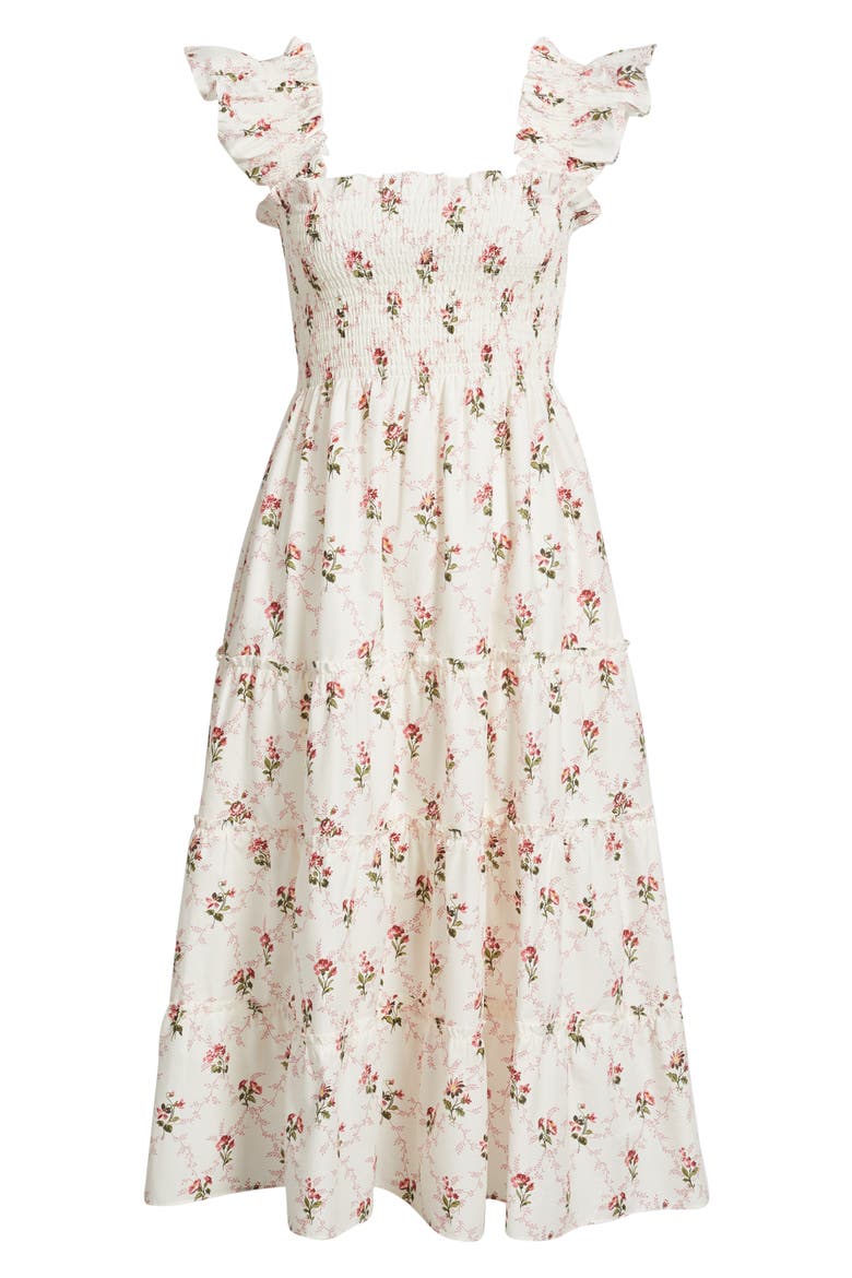 The Ellie Gingham Nap Midi Dress, Alternate, color, BRIAR TRELLIS