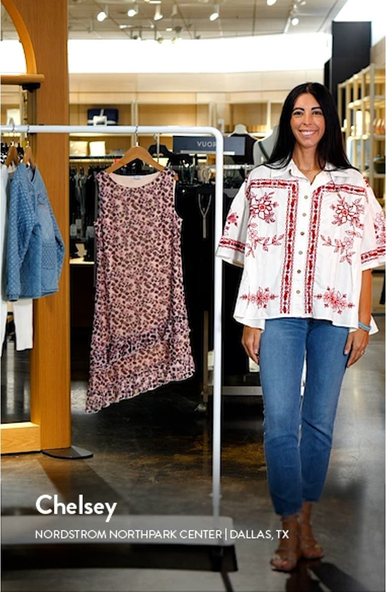 Kids' Ruffle Asymmetric Hem Dress, sales video thumbnail