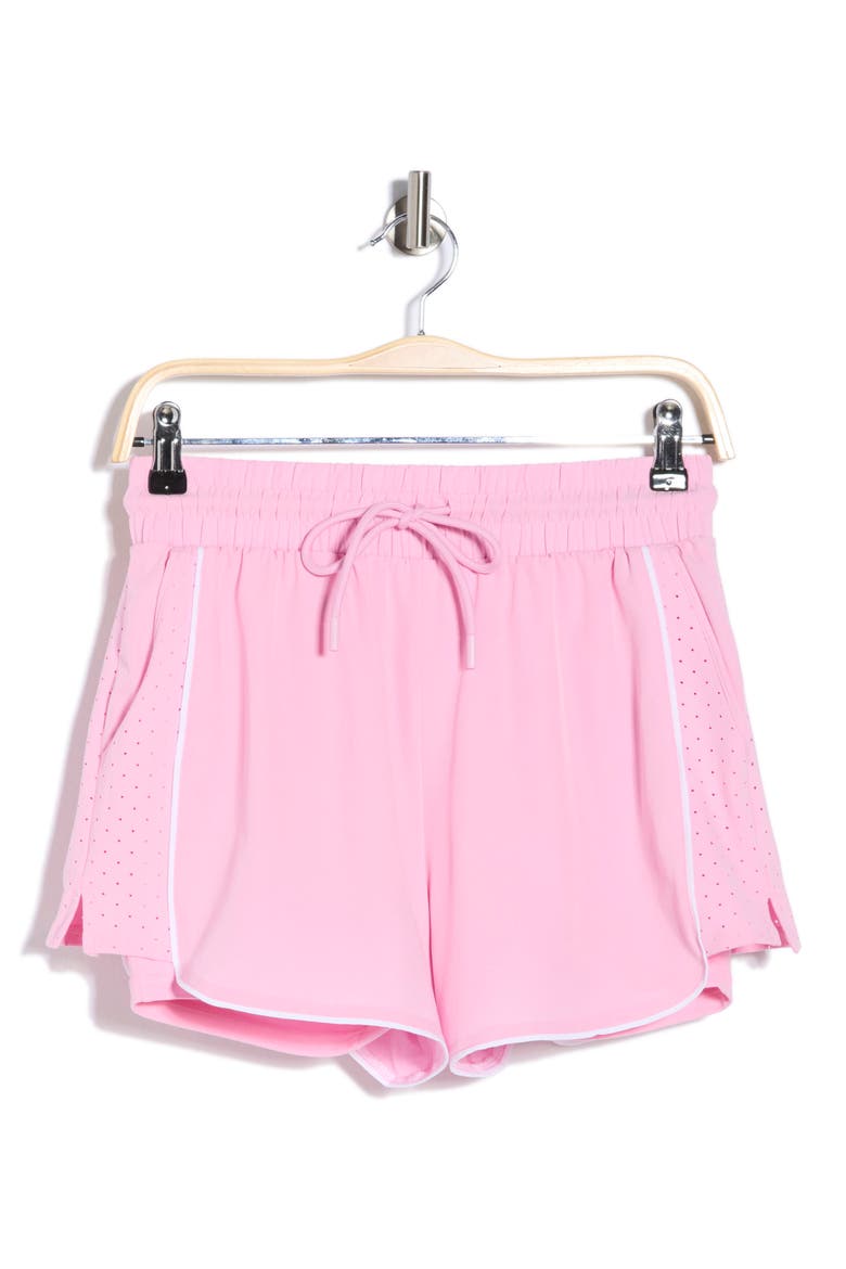 Lightstreme True Pace Running Shorts, Alternate, color, PINK PEONY/ WHITE