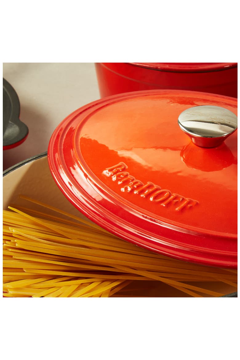 Neo Cast Iron 9-Piece Cookware Set, Alternate, color, ORANGE