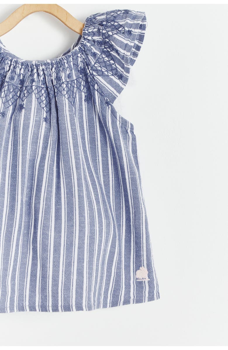 Babycottons Premium Cotton Rani Dress for Infant, Alternate, color, Blue