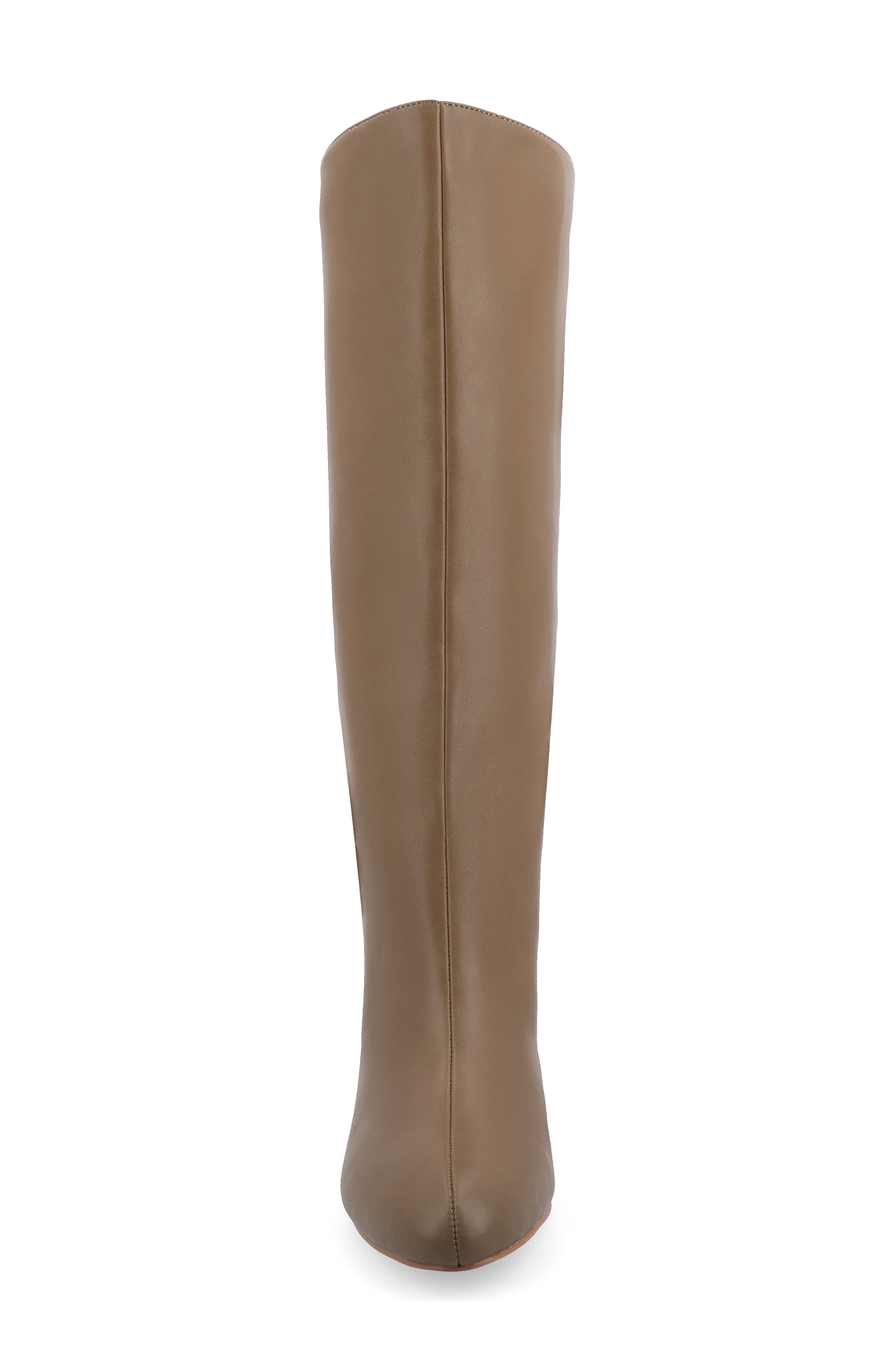 Journee Collection Jovey Tall Boots, Alternate, color, Taupe