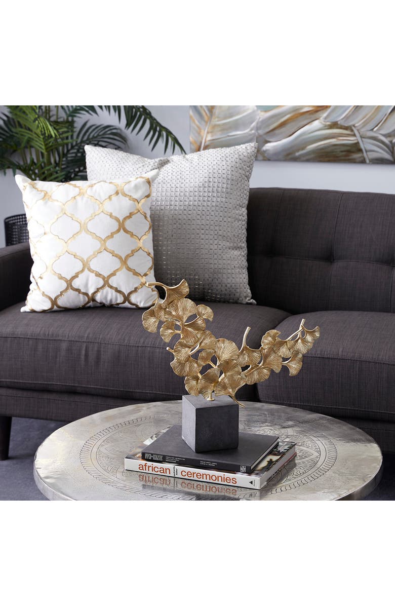 WILLOW ROW Contemporary Gold Metal Sculpture, Alternate, color,