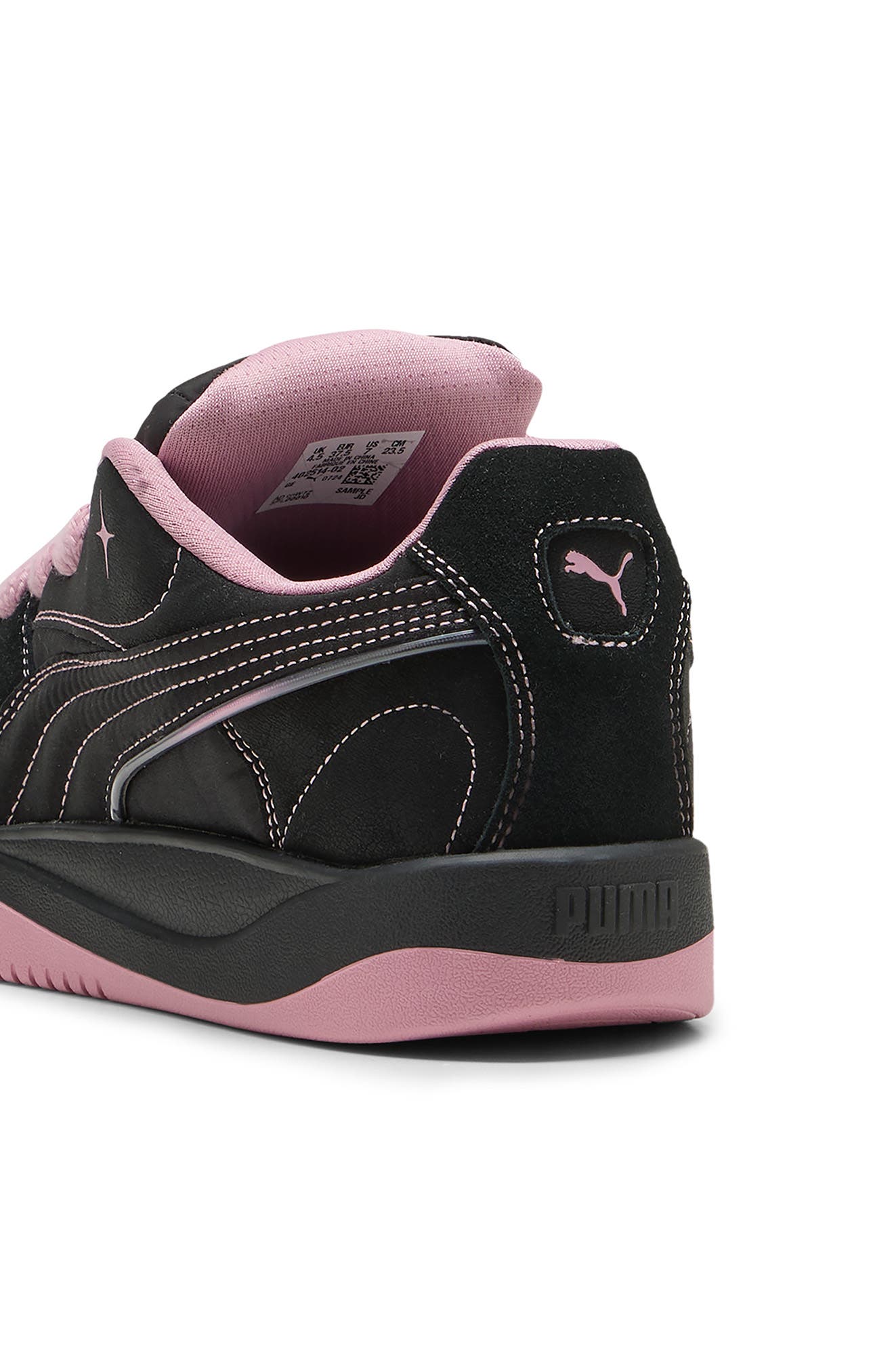 PUMA Park Luna Satin Sneaker, Alternate, color, Puma Black/ Poised Pink