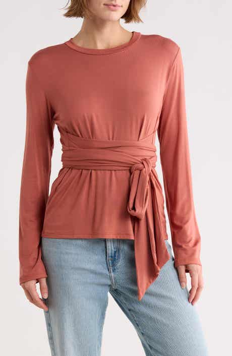 GO COUTURE Knit Front Knit Sweater