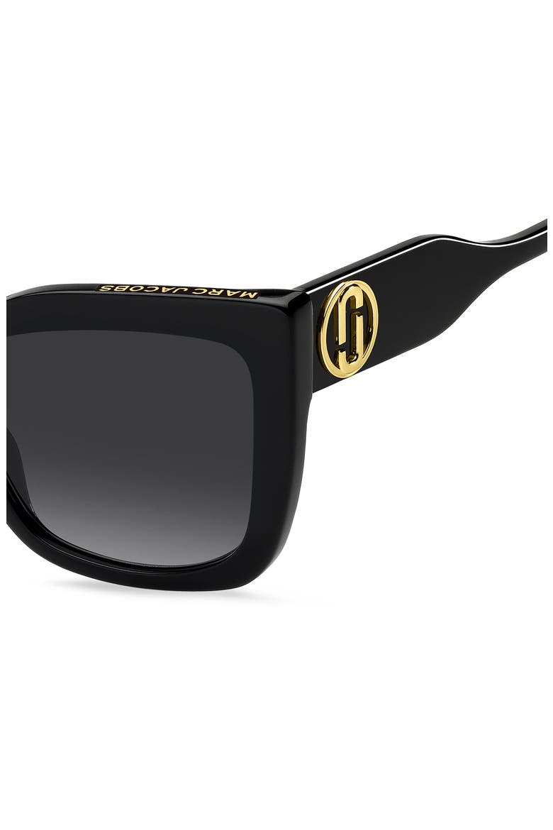 54mm Gradient Cat Eye Sunglasses, Alternate, color, BLACK/ DARK GREY