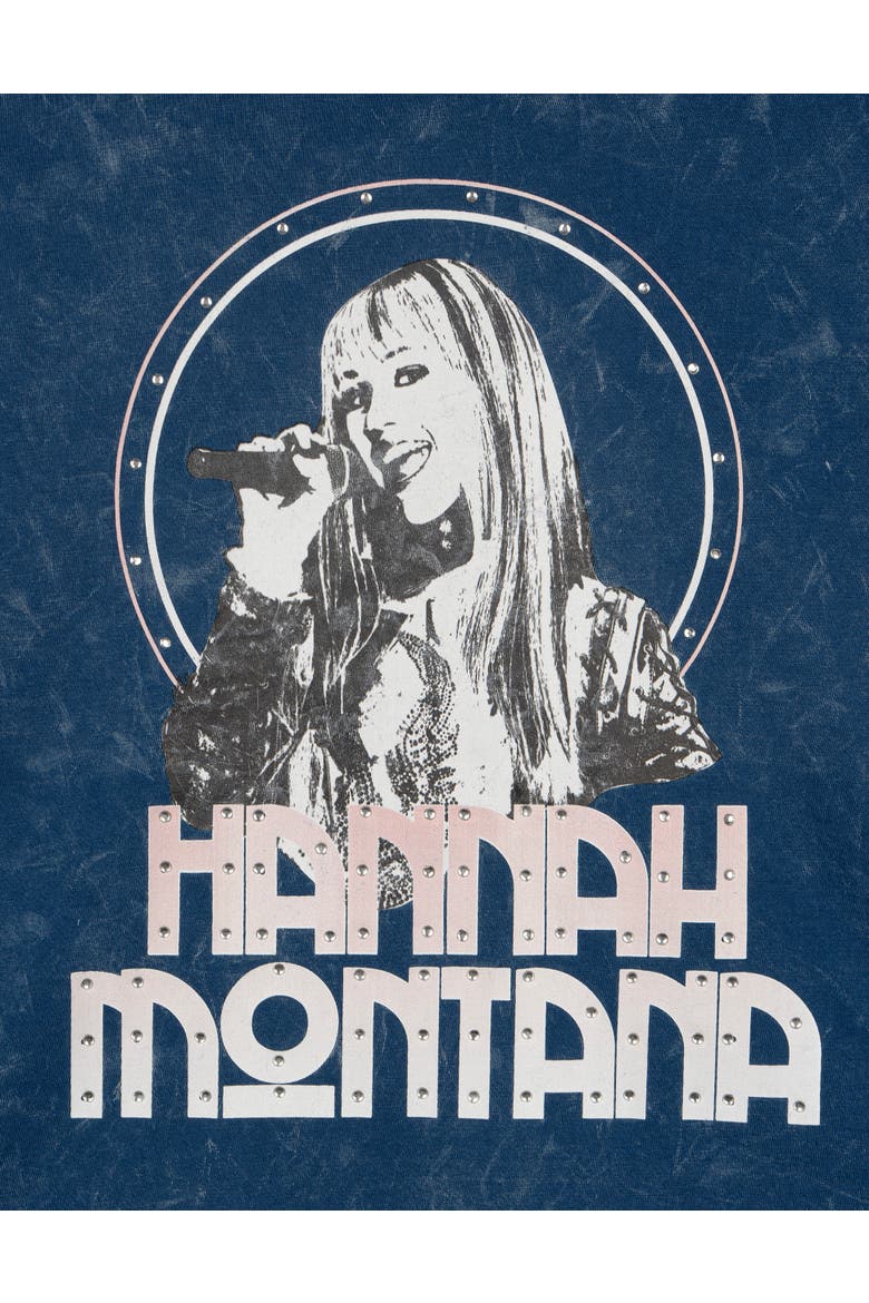 Hannah Montana Short Sleeve T-Shirt, Alternate, color, Blue Wash Hannah