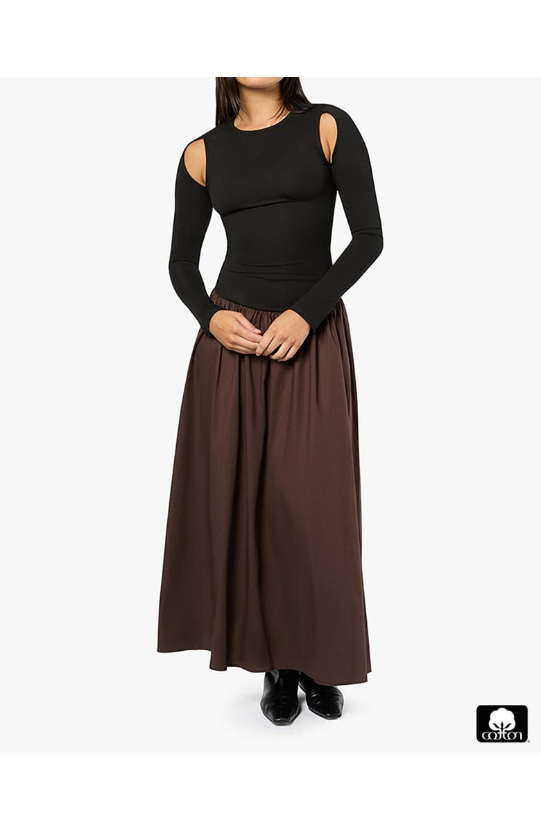 WeWoreWhat Drop Waist Maxi Dress, Main, color,