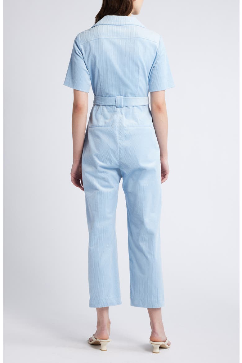 Zip Front Corduroy Jumpsuit, Alternate, color, LIGHT BLUE