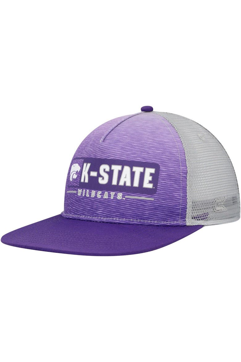 Men's Colosseum  Purple/Gray Kansas State Wildcats Snapback Hat, Main, color, Purple