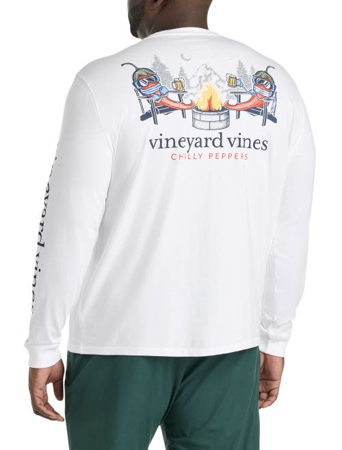 Vineyard Vines Big & Tall Chilly Peppers Graphic Tee In White