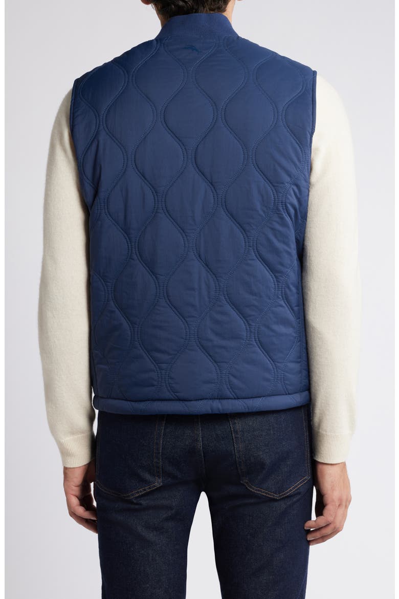 Fresno Flip Water Repellent Reversible Quilted Vest, Alternate, color, OCEAN DEEP