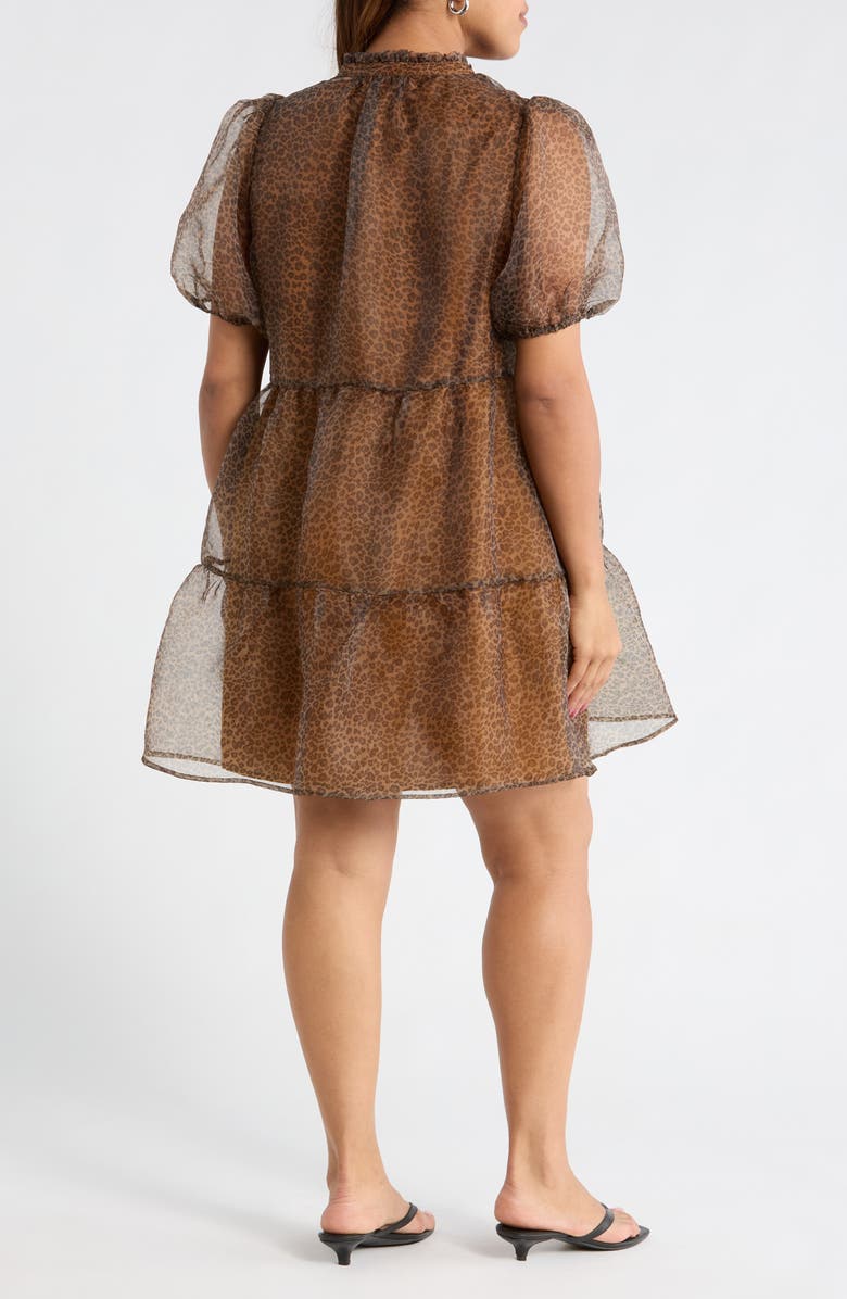 SUGARLIPS Leopard Shift Dress, Alternate, color, 