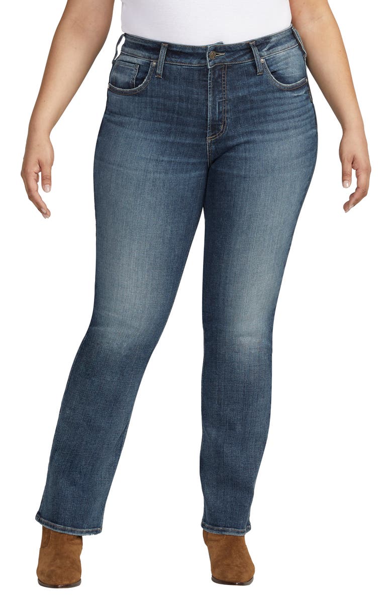 Silver Jeans Co. Avery High Waist Slim Bootcut Jeans, Main, color, 