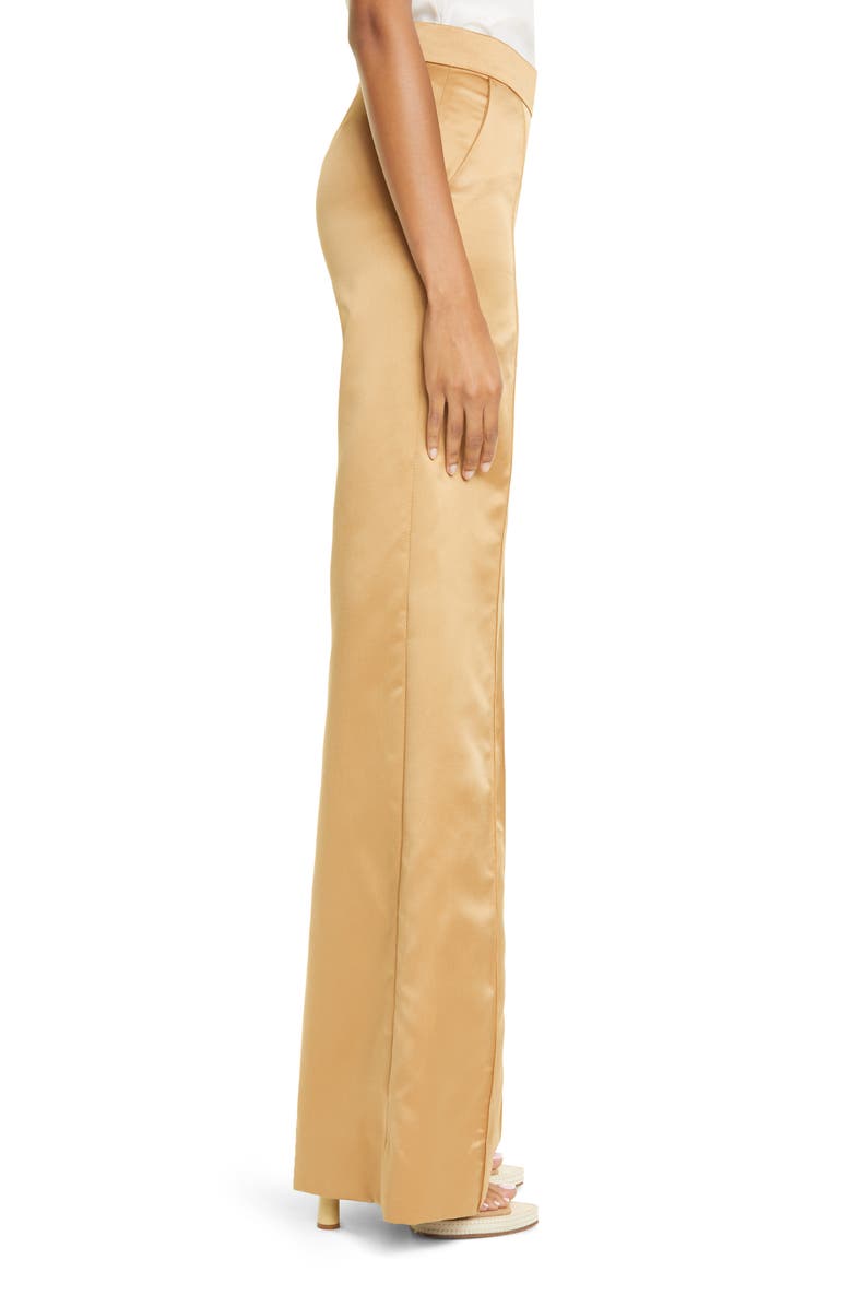 Kimberly Goldson Neko Satin Flare Pants, Alternate, color,