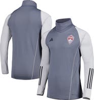adidas Men's adidas Gray Colorado Rapids Warm Raglan COLD.RDY Top