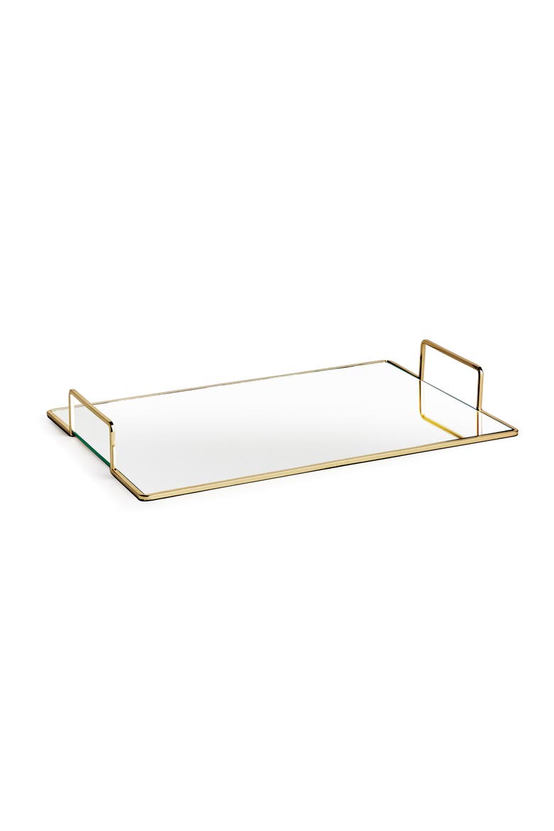 Covina Decorative Tray Large, Main, color, Silver