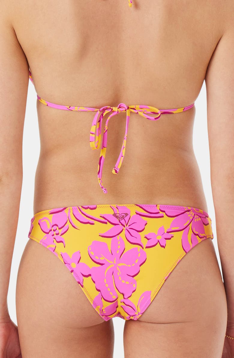 Roxy Island Time Reversible Bikini Bottoms, Alternate, color, Golden Rod