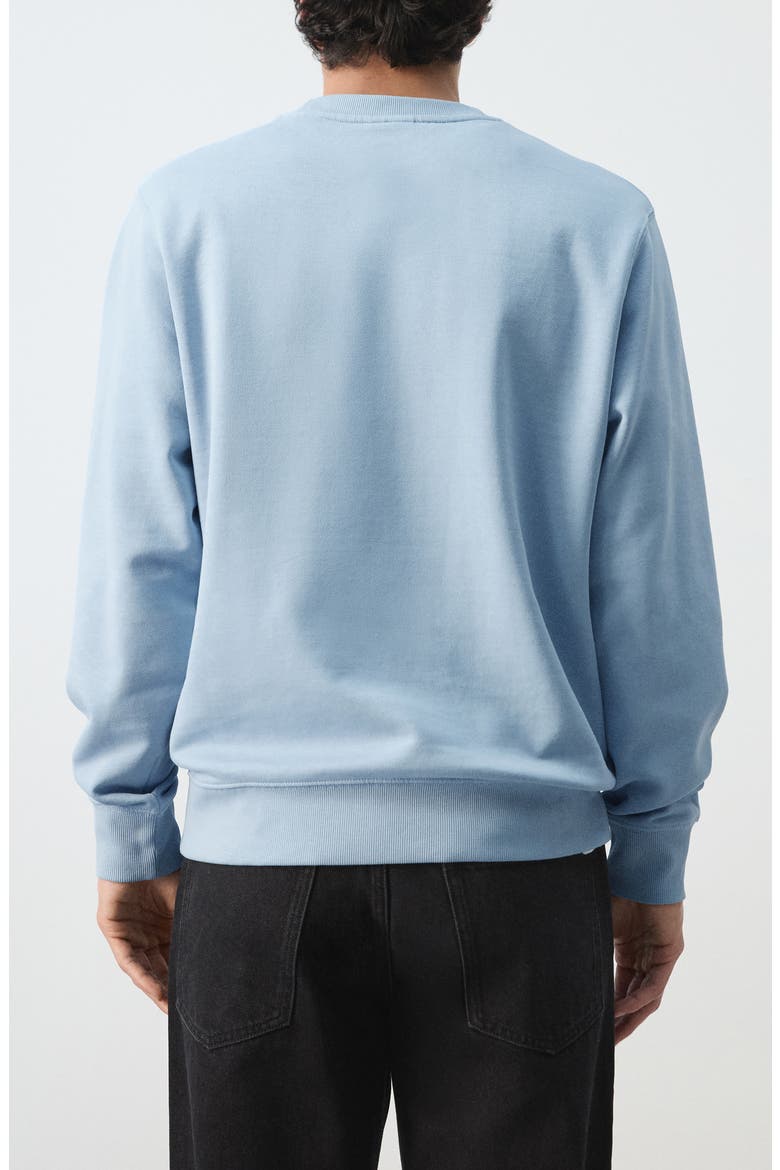 Regular Fit Cotton Sweatshirt, Alternate, color, SKY BLUE