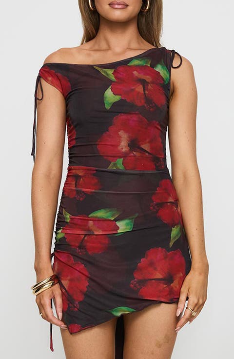 Harmonie One-Shoulder Minidress