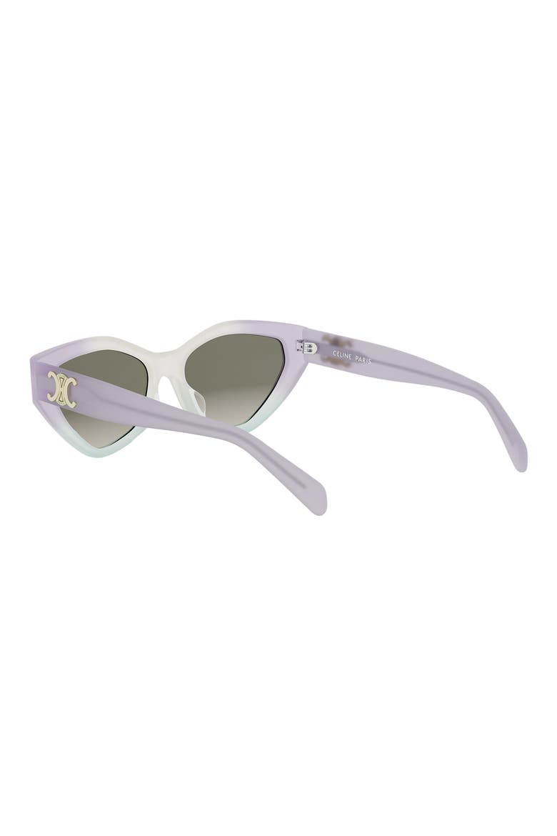 Triomphe 17 56mm Cat Eye Sunglasses, Alternate, color, LILAC/ OTHER / GRADIENT BROWN