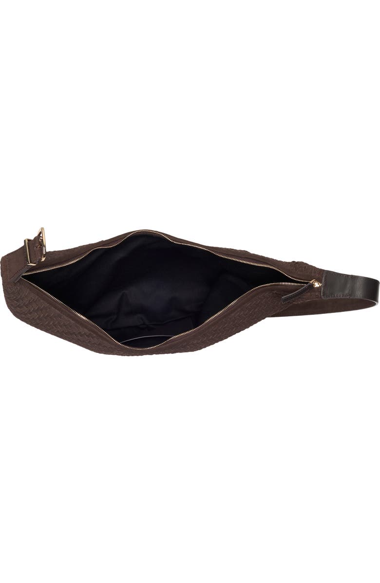 Madewell Essential Curve Shoulder Bag, Alternate, color, Dark Carob