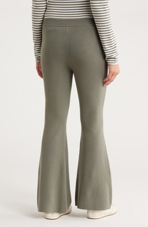 Splendid X @cellajaneblog Sweater Knit Flare Pants In Green