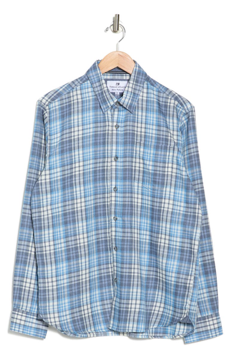 THREAD AND CLOTH Linear Multi Plaid Shirt, Alternate, color,