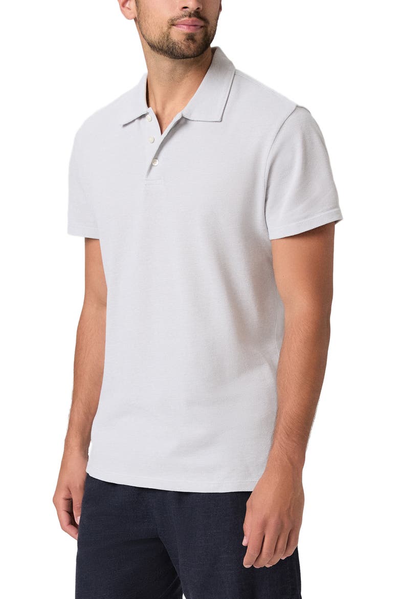 Demille Cotton Piqué Polo, Alternate, color, BRISTOL BLUE COMBO