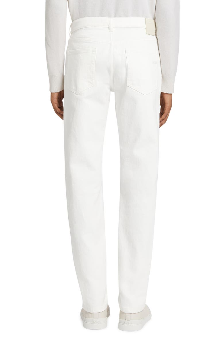 ZEGNA Stretch Denim City Fit Jeans, Alternate, color, White