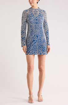 Simkhai Charis Long Sleeve Lace Minidress
