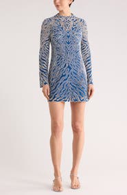 Simkhai Charis Long Sleeve Lace Minidress