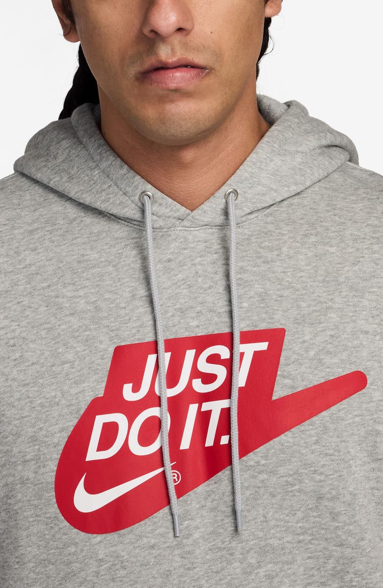 Nike Sportswear Club Fleece Hoodie, Alternate, color, Dark Grey Heather