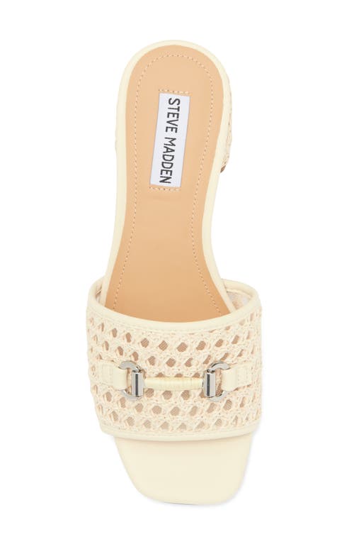 Steve Madden Splendid Bit Slide Sandal In Bone