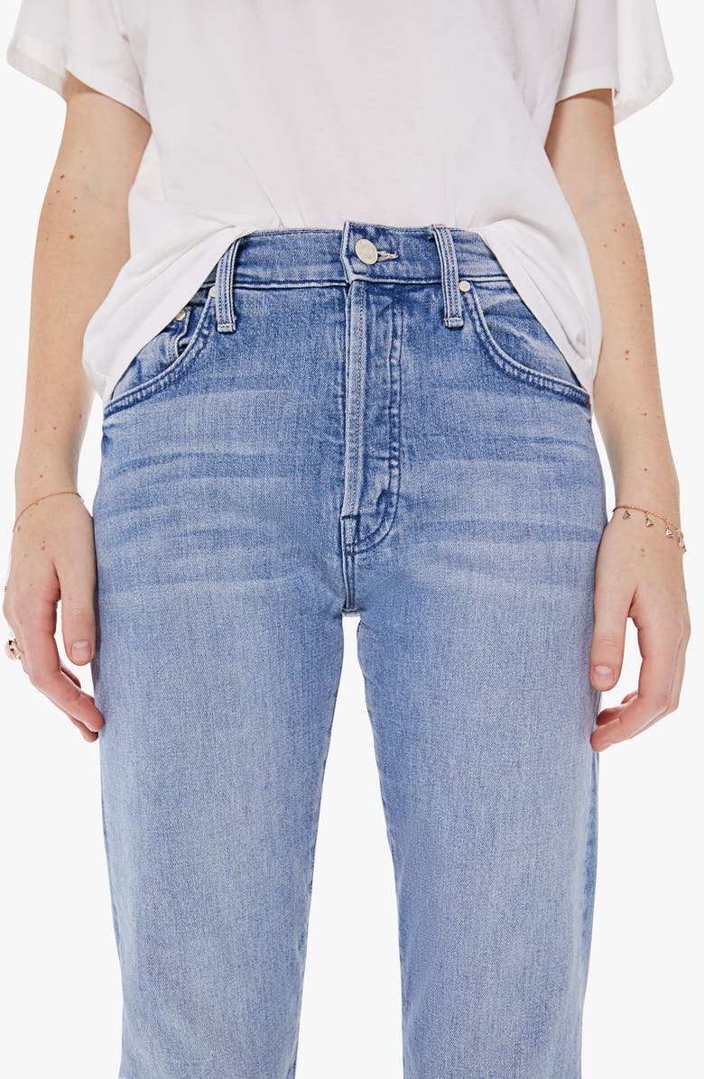 MOTHER Hiker Hover High Waist Slim Straight Leg Jeans, Alternate, color,