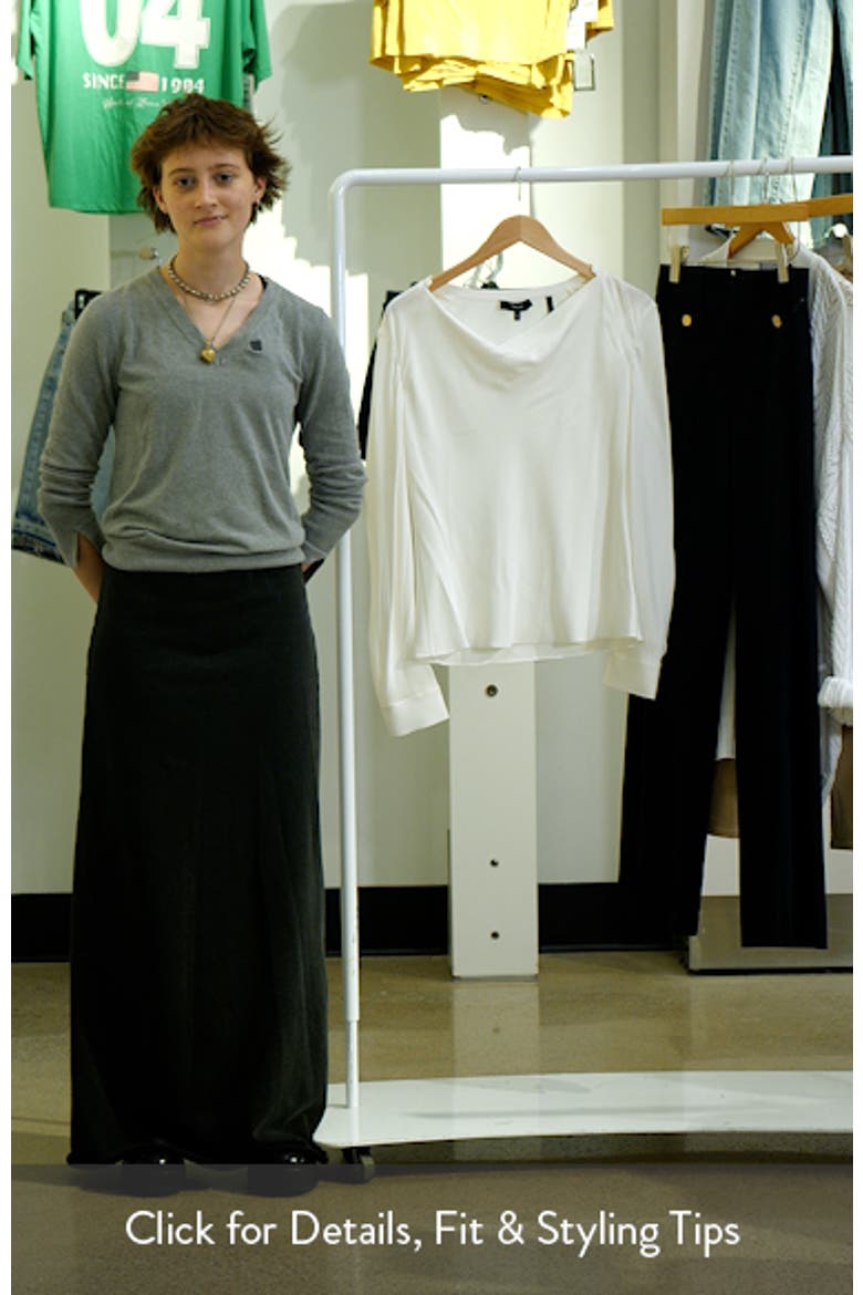 Cowl Neck Silk Top video