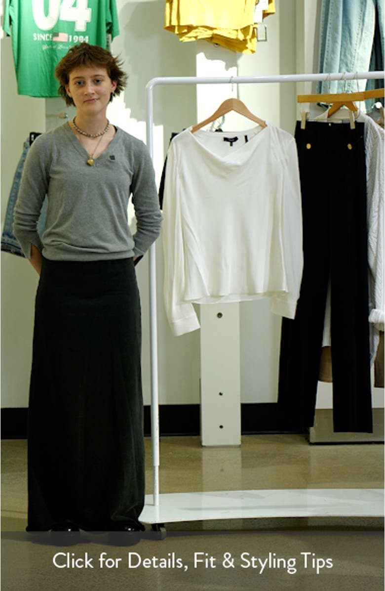 Cowl Neck Silk Top, sales video thumbnail