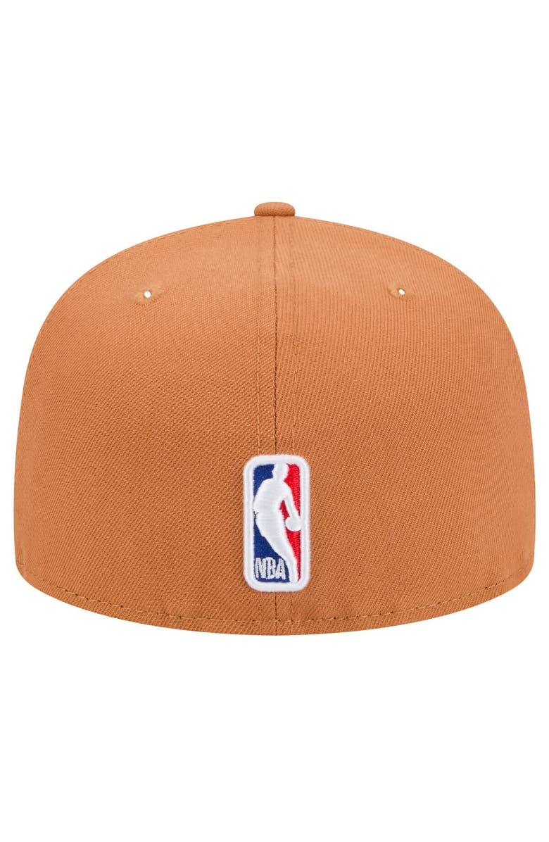 New Era Men's New Era Tan Philadelphia 76ers Color Pack 59FIFTY Fitted Hat, Alternate, color, Tan