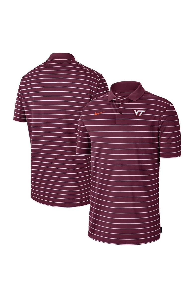 Nike Men's Nike Maroon Virginia Tech Hokies Icon Victory Coaches 2023 Early Season Performance Polo, Alternate, color, 