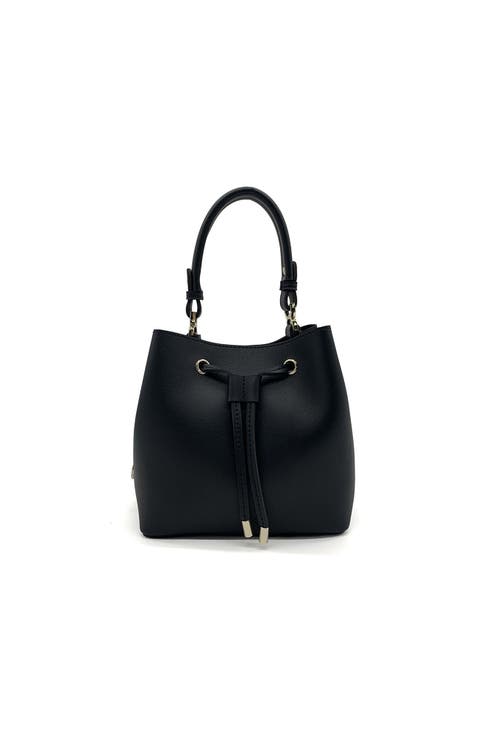 Natalia Mini Chic Bucket Bag With Metal Charm