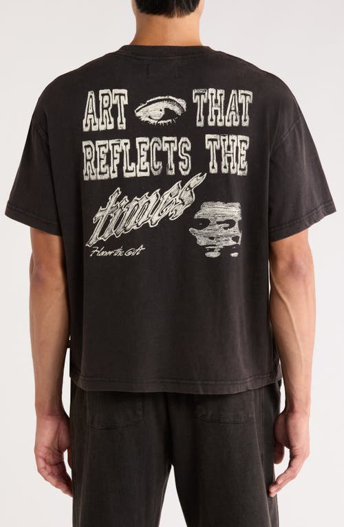 Honor The Gift Art That Reflects Graphic T-shirt In Black