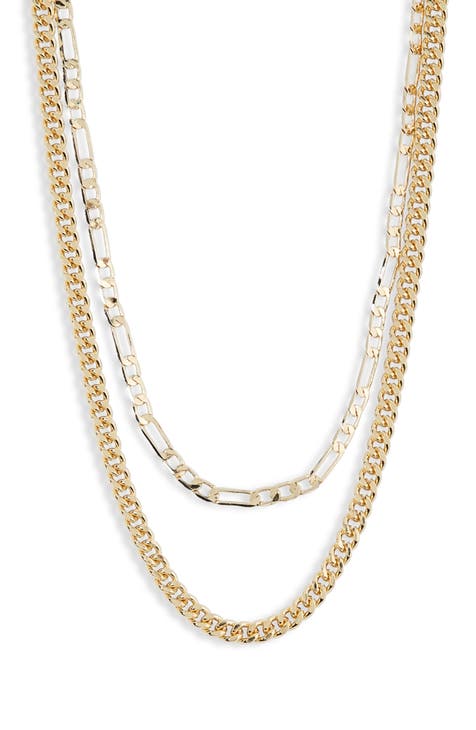 Layered Chain Link Necklace