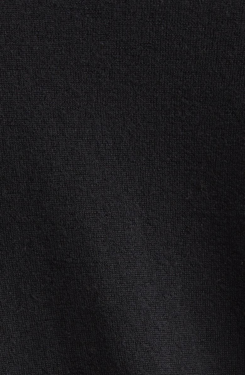 LOULOU DE SAISON Julio Thin Cashmere V-Neck Sweater, Alternate, color, Black