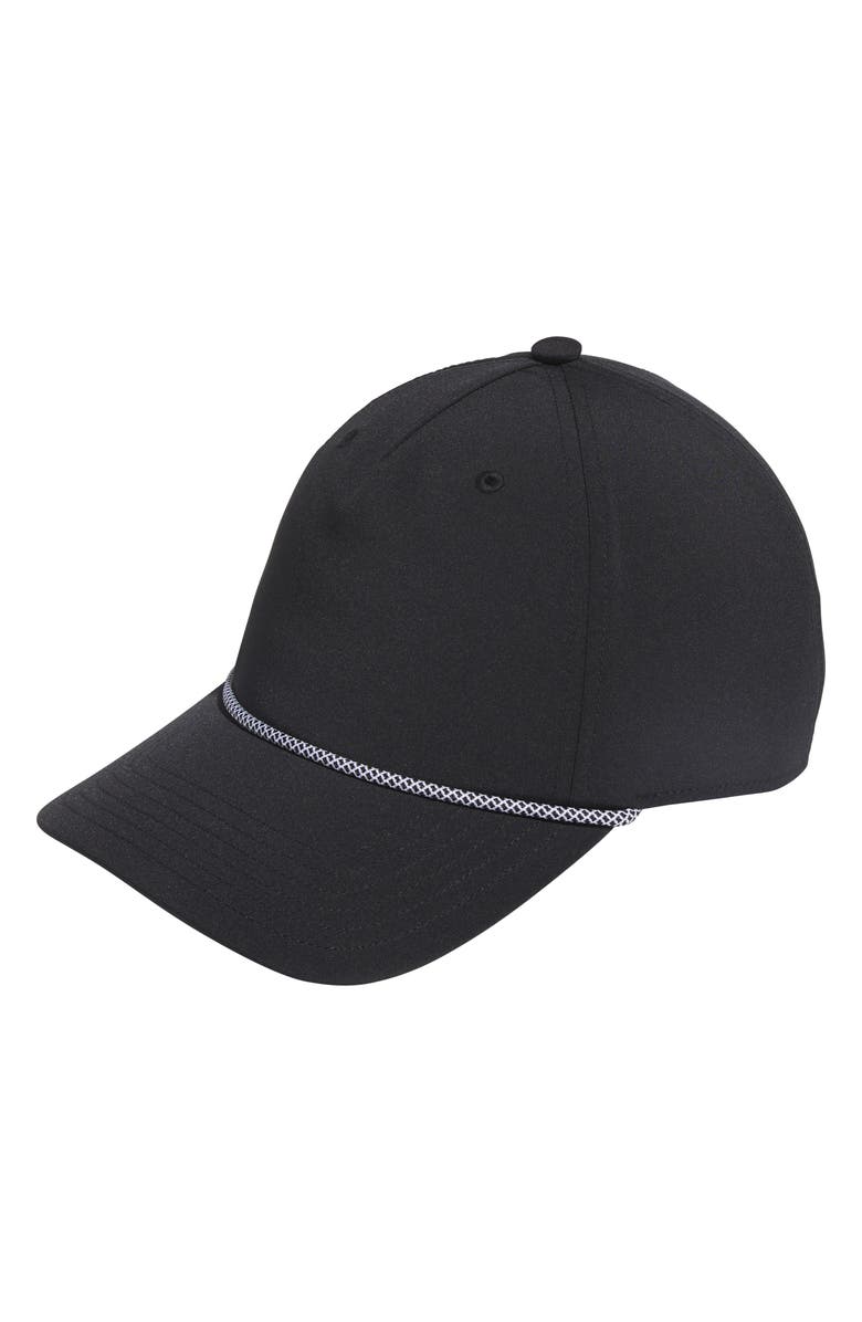 adidas Golf Rope Trim Golf Snapback Hat, Main, color, Black