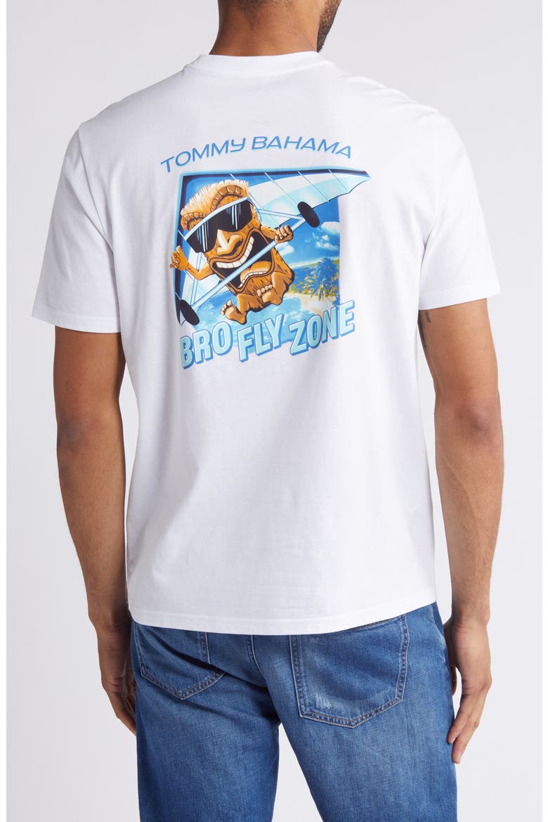 Bro Fly Zone Crewneck Graphic T-Shirt, Alternate, color, WHITE