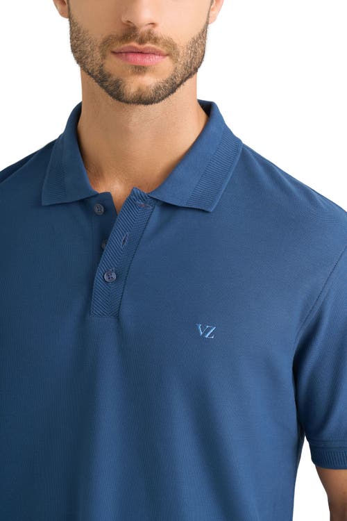 VELEZ SEMI-FIT POLO SHIRT WITH JACQUARD DETAIL 
