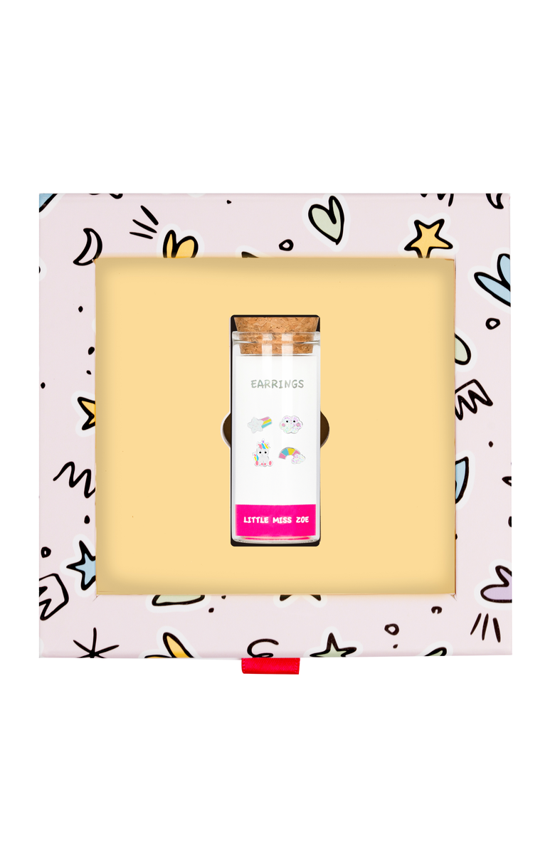 Little Miss Zoe Kids Magical Unicorn Earrings Gift Set, Main, color,