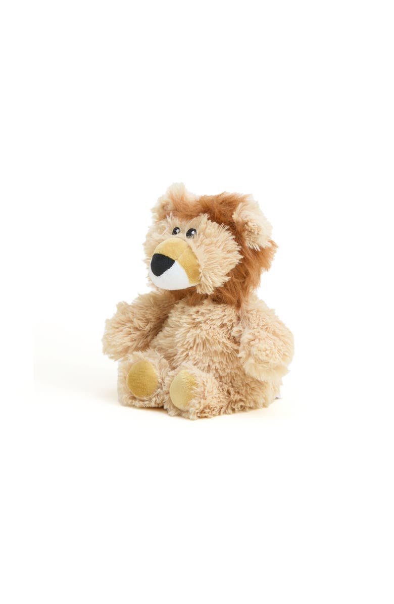 Warmies Lion Junior Plush Toy, Main, color, Gold