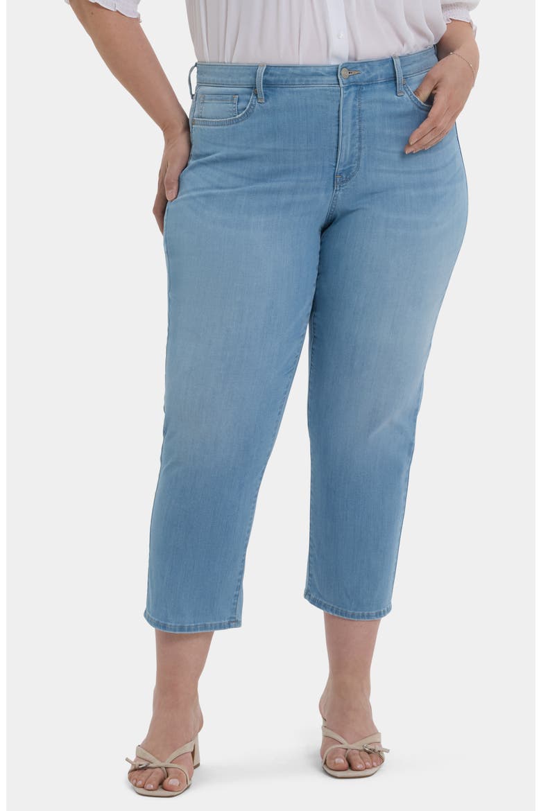 Piper Crop Relaxed Straight Leg Jeans, Main, color, CANARY BEACH