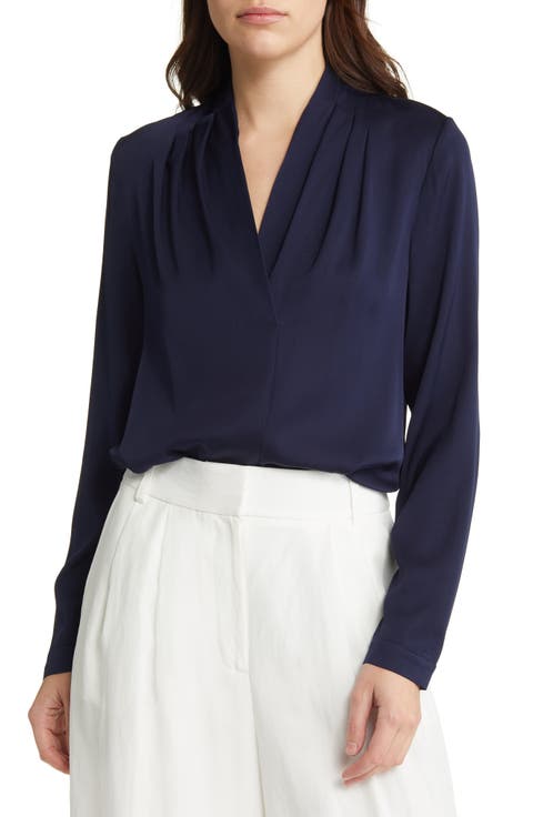 Women's Silk Blend Tops | Nordstrom